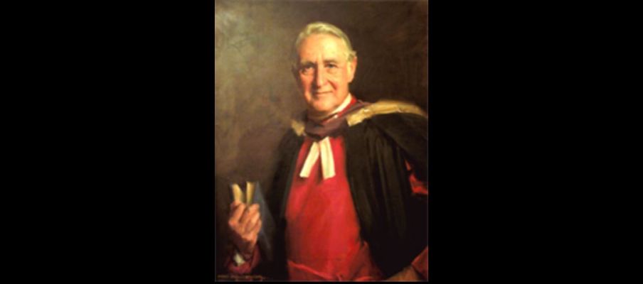 Portrait of David H. C. Read in academic robes
