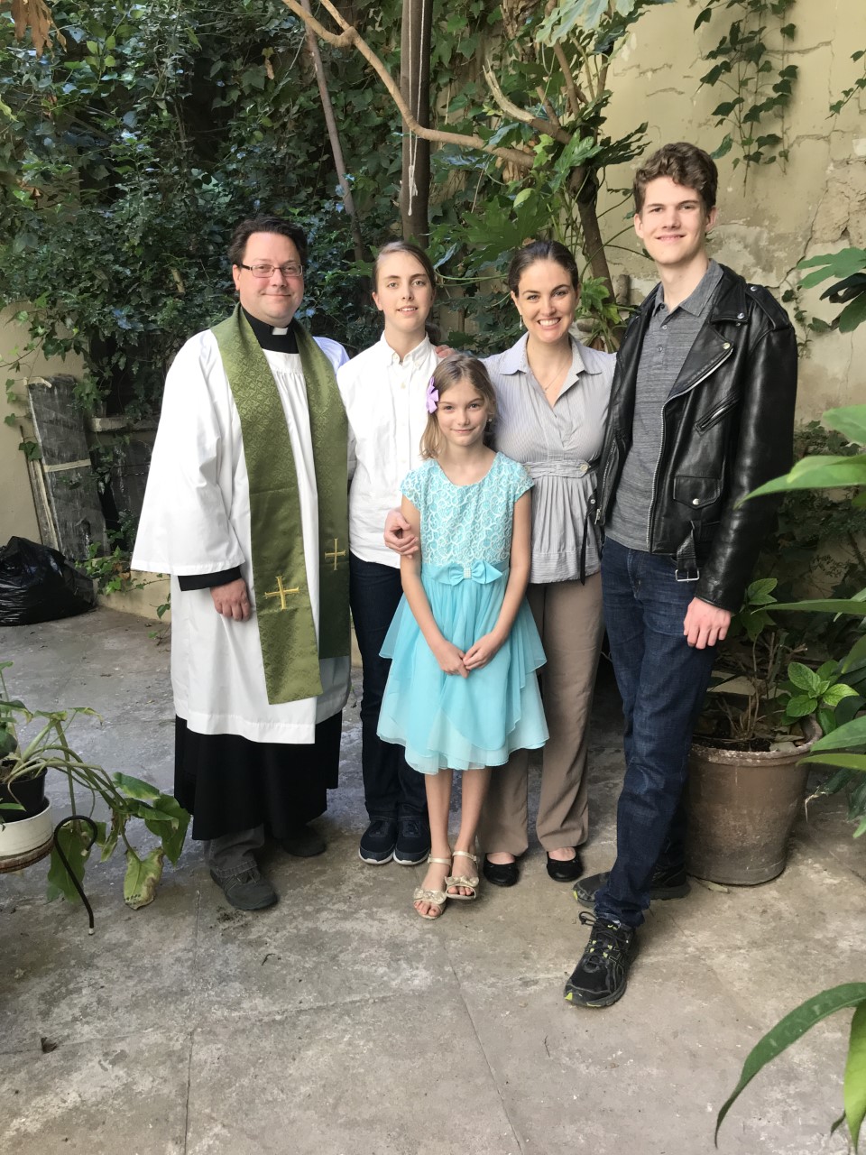 Colour image of the Rev. Dr Duane Alexander Miller with family